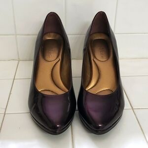 Kelly & Katie maroon/deep purple low heels